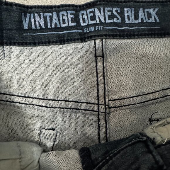 VGB Vintage Geans Black Men's Jeans Slim Fit New With Tags Size 32x32 - Picture 4 of 6